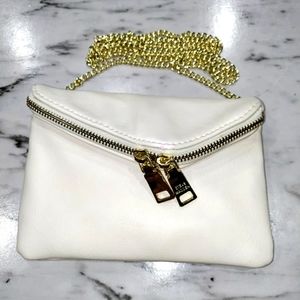Steve Madden cream envelope crossbody purse